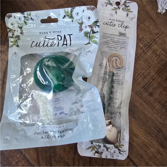 NWT Green Ryan & Rose Cutie PAT and Cutie Clip Set - Picture 2 of 8